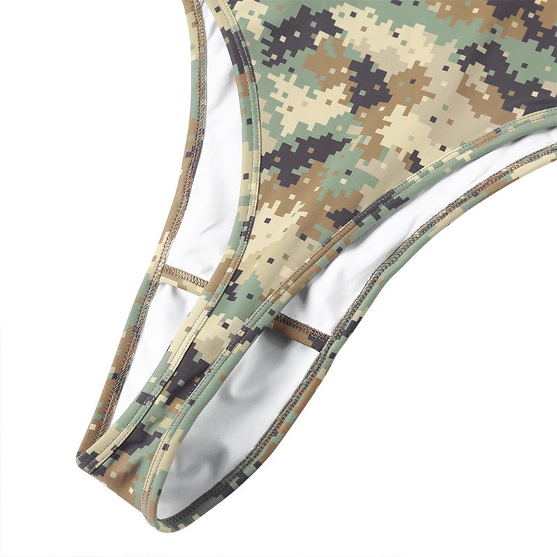 Landofgenie Men Camo Sleeveless Jumsuit - Camo Ochre - landofgenie