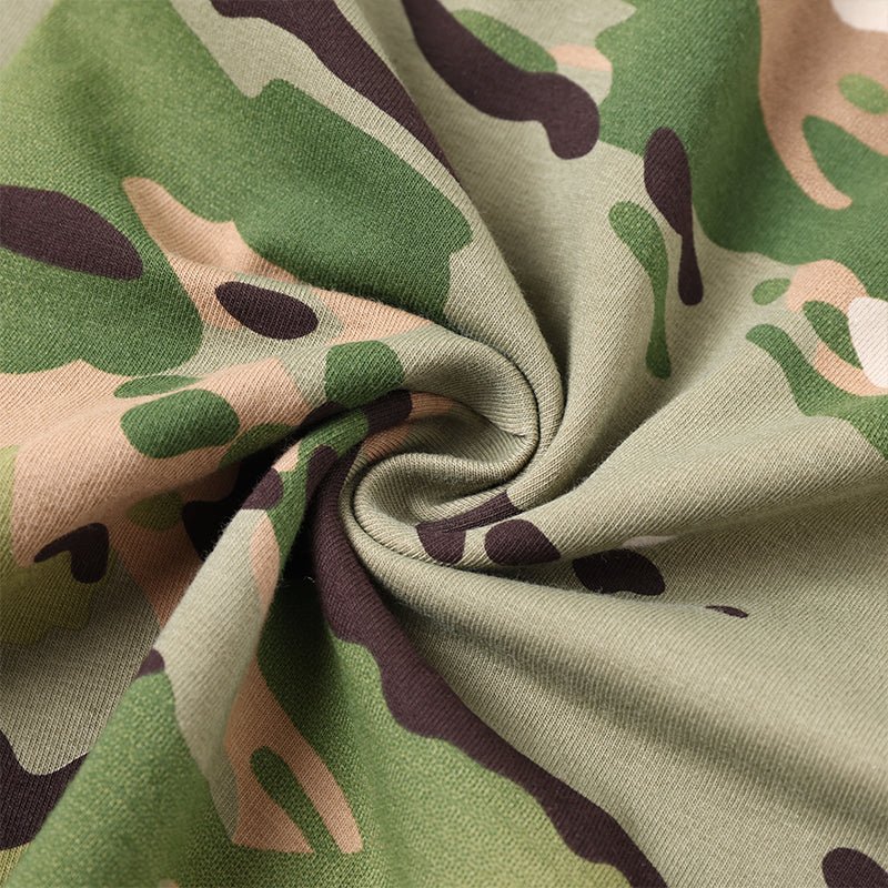 Landofgenie Men Camouflage Bodyuit with Zipper - Camo Green - landofgenie