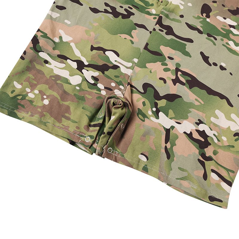 Landofgenie Men Camouflage Bodyuit with Zipper - Camo Green - landofgenie