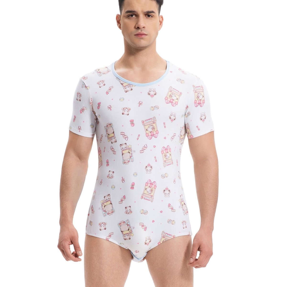 Landofgenie Men Print Onesie - Bear - landofgenie