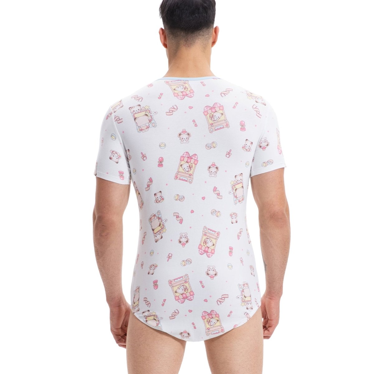 Landofgenie Men Print Onesie - Bear - landofgenie