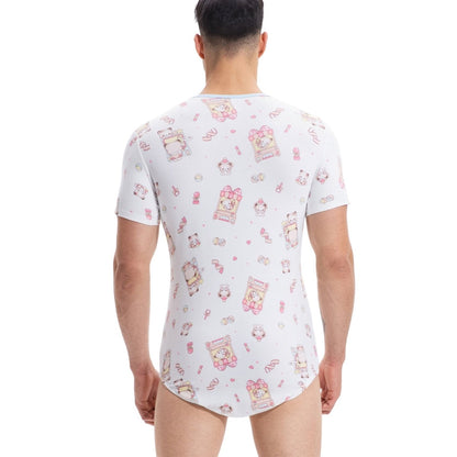 Landofgenie Men Print Onesie - Bear - landofgenie