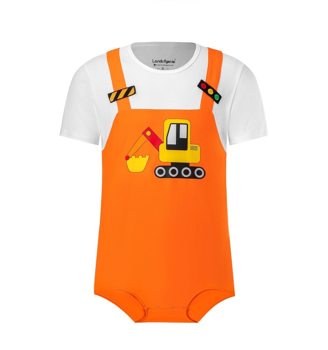 Landofgenie Men Print Onesie - Excavator - landofgenie