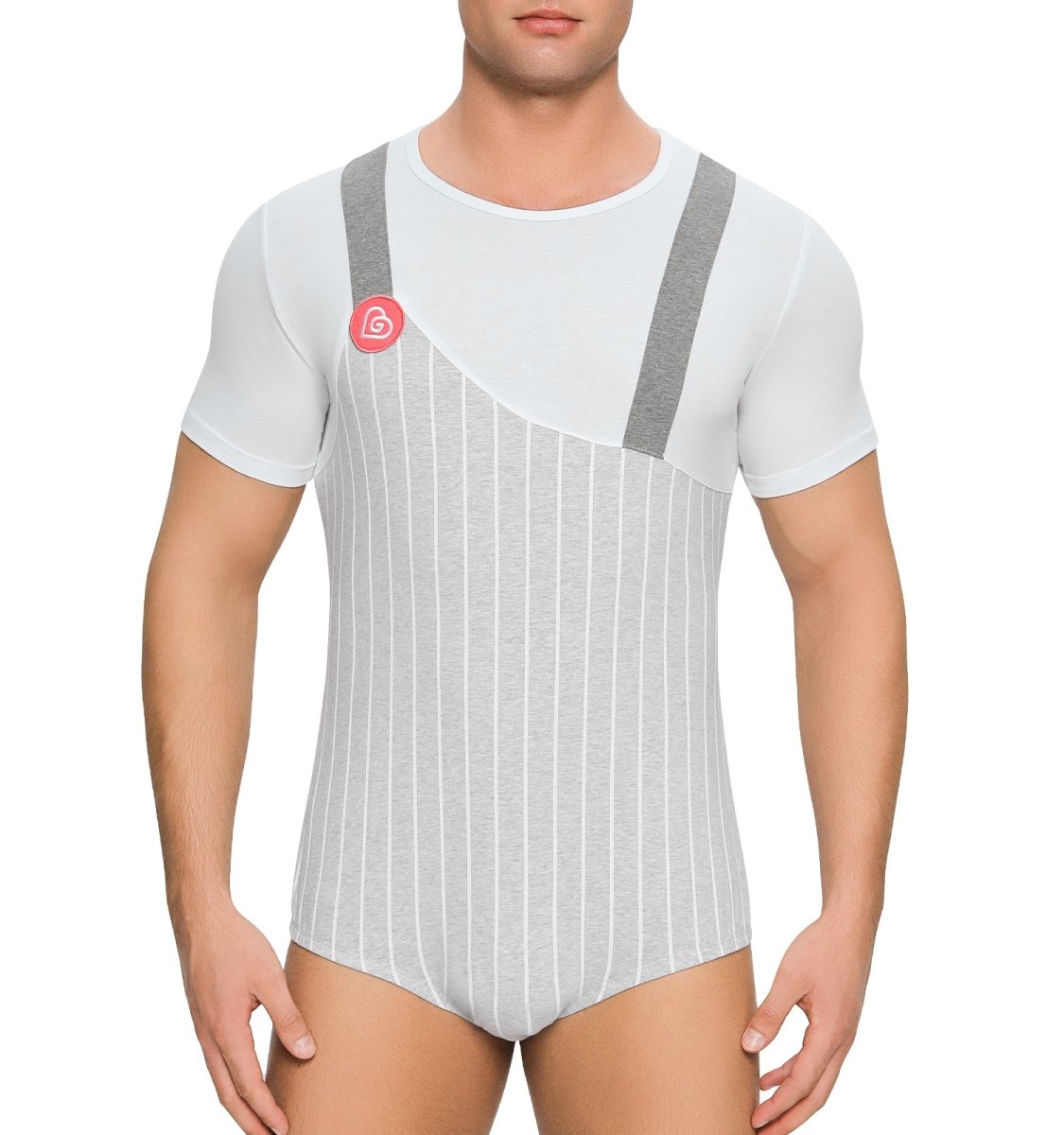 Landofgenie Men's Short Onesie Pajamas Sleeve Bodysuit Press Landofgenie Men's Short Onesie Pajamas Sleeve Bodysuit Press