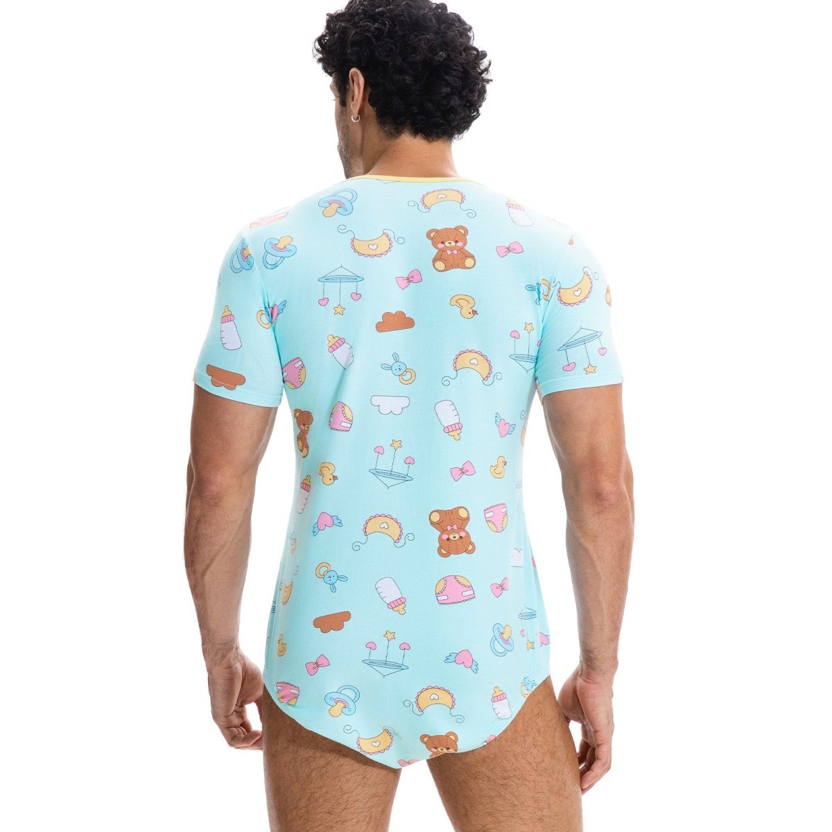 Landofgenie Men Print Onesie - Little Space - landofgenie
