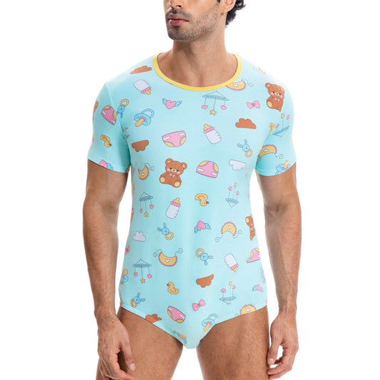 Landofgenie Men Print Onesie - Little Space - landofgenie