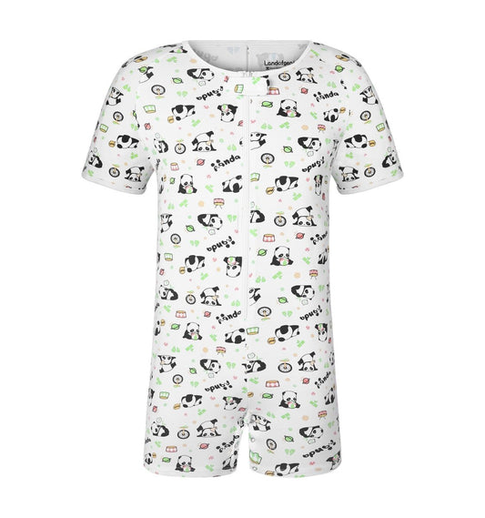 Landofgenie Men Print Onesie - Panda Print - landofgenie