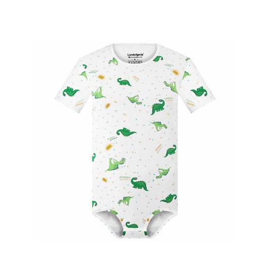 Landofgenie Men Print Onesie Snap Crotch - Ancient Dinosaurs - landofgenie