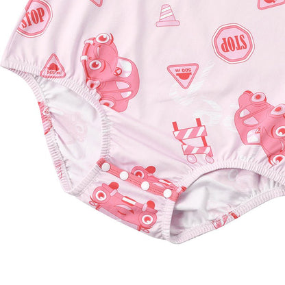 Landofgenie Men Print Onesie Snap Crotch - Car - landofgenie