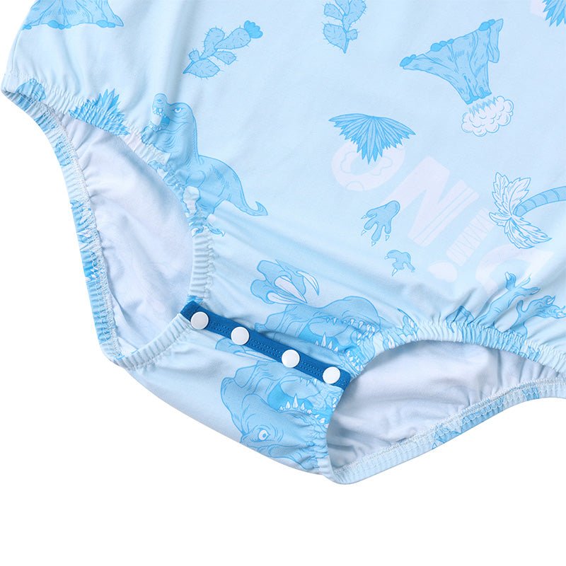 Landofgenie Men Print Onesie Snap Crotch - Dinosaur - landofgenie