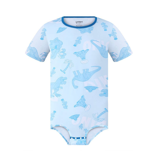 Landofgenie Men Print Onesie Snap Crotch - Dinosaur - landofgenie
