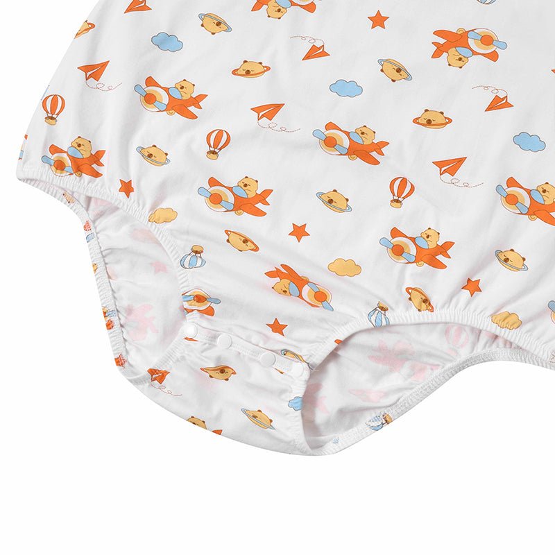 Landofgenie Men Print Onesie Snap Crotch - Kapibala - landofgenie