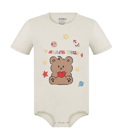 Landofgenie Men Print Onesie - Space Bear - landofgenie