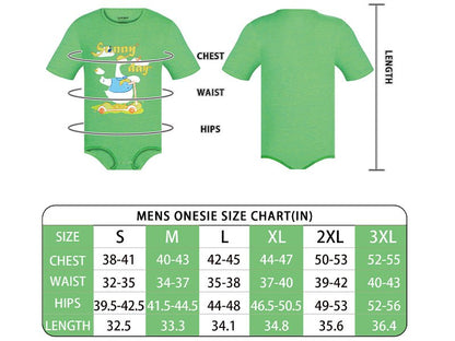 Landofgenie Men Print Onesie - Sunny Day Duck - landofgenie