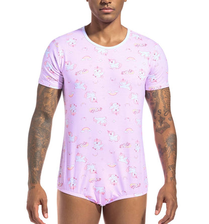 Landofgenie Men Print Onesie - Unicorn - landofgenie