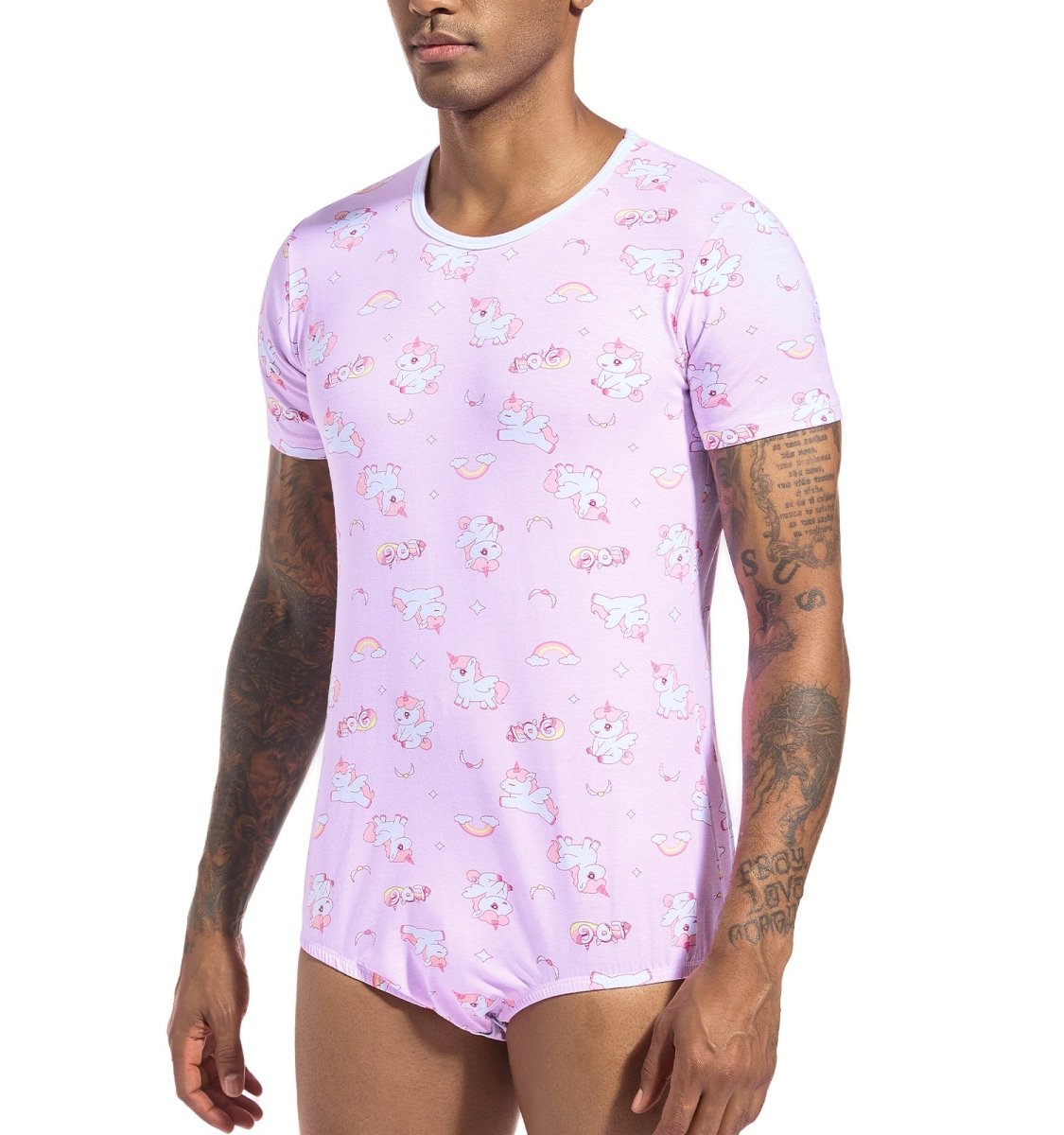 Landofgenie Men Print Onesie - Unicorn - landofgenie