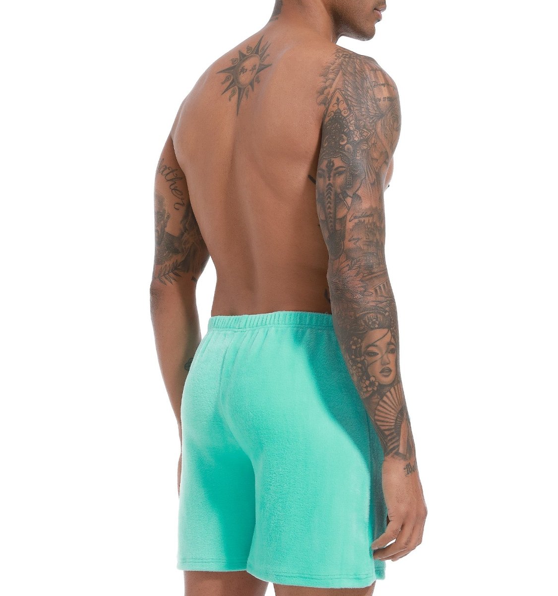 Landofgenie Men Shorts COSPLAY Clownfish Nemo Style Cyan - landofgenie