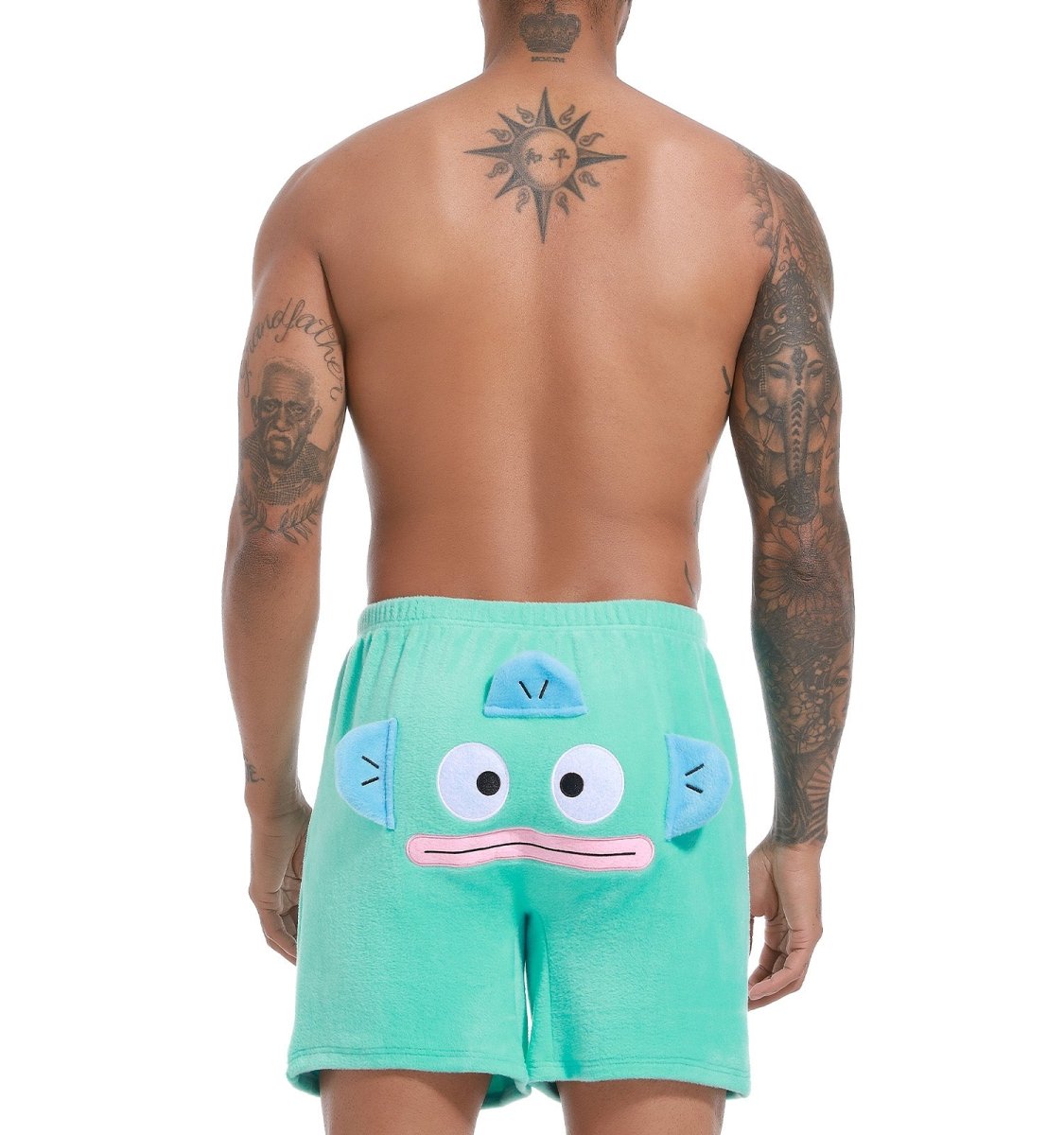 Landofgenie Men Shorts COSPLAY Clownfish Nemo Style Cyan - landofgenie