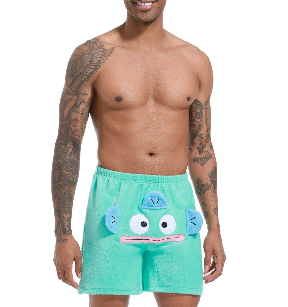 Landofgenie Men Shorts COSPLAY Clownfish Nemo Style Cyan - landofgenie