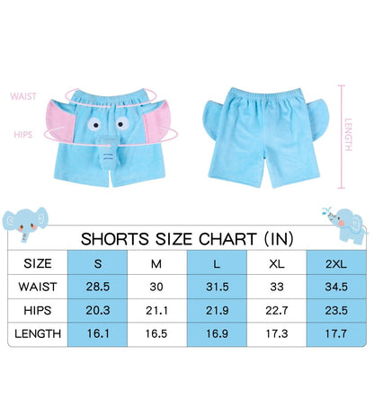 Landofgenie Men Shorts COSPLAY Elephant Style Blue - landofgenie