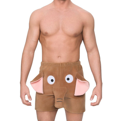 Landofgenie Men Shorts COSPLAY Elephant Style Coffee - landofgenie
