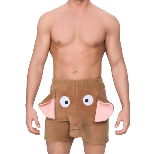 Landofgenie Men Shorts COSPLAY Elephant Style Coffee - landofgenie