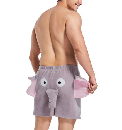 Landofgenie Men Shorts COSPLAY Elephant Style Gray - landofgenie