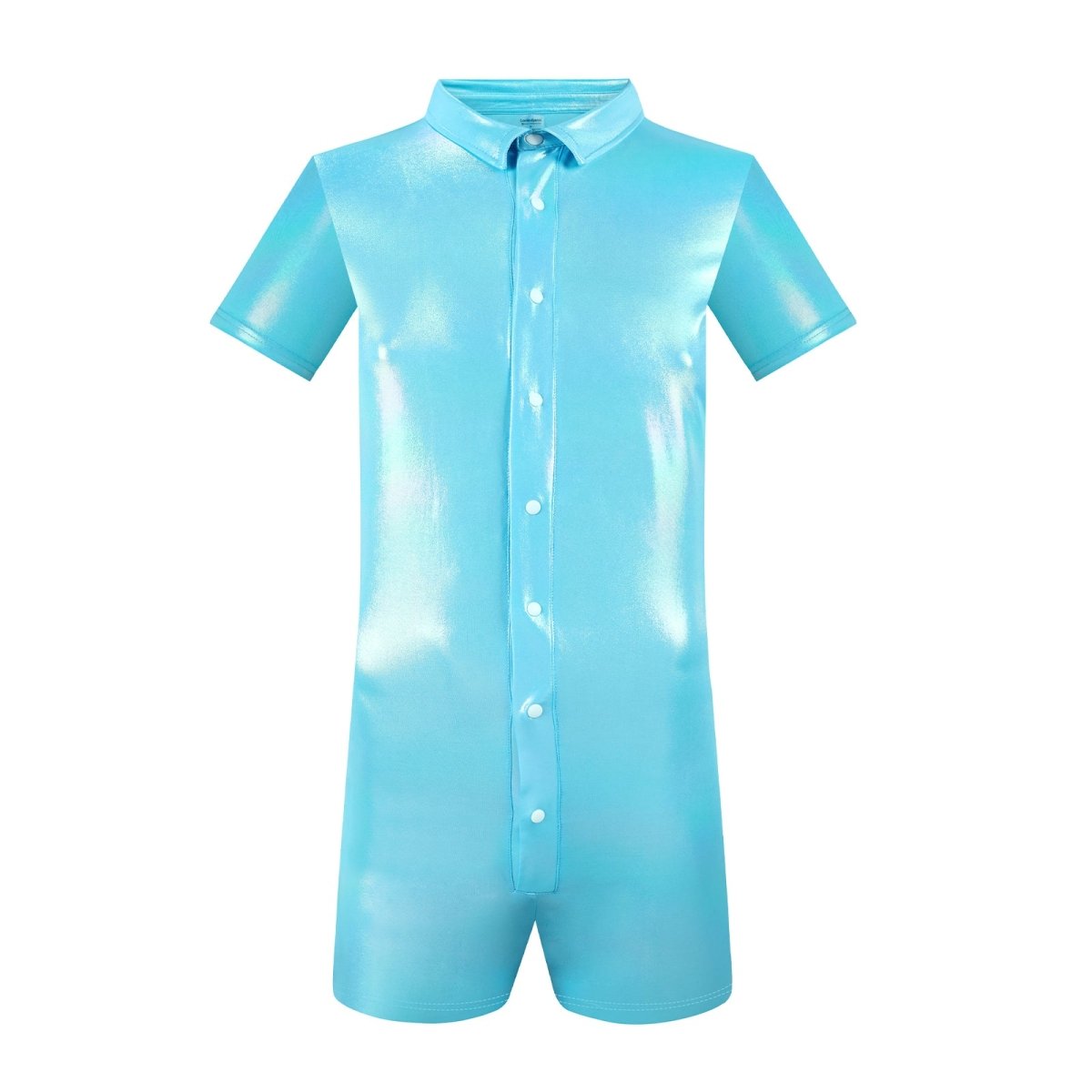 Landofgenie Men Trippy Neon Hawaiian Bodysuit Psychedelic - landofgenie