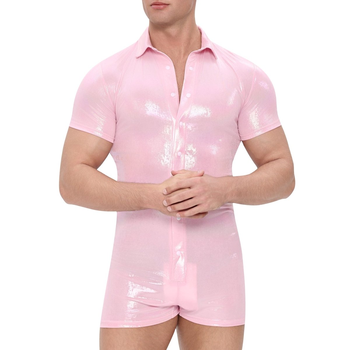 Landofgenie Men Trippy Neon Hawaiian Bodysuit Psychedelic - landofgenie