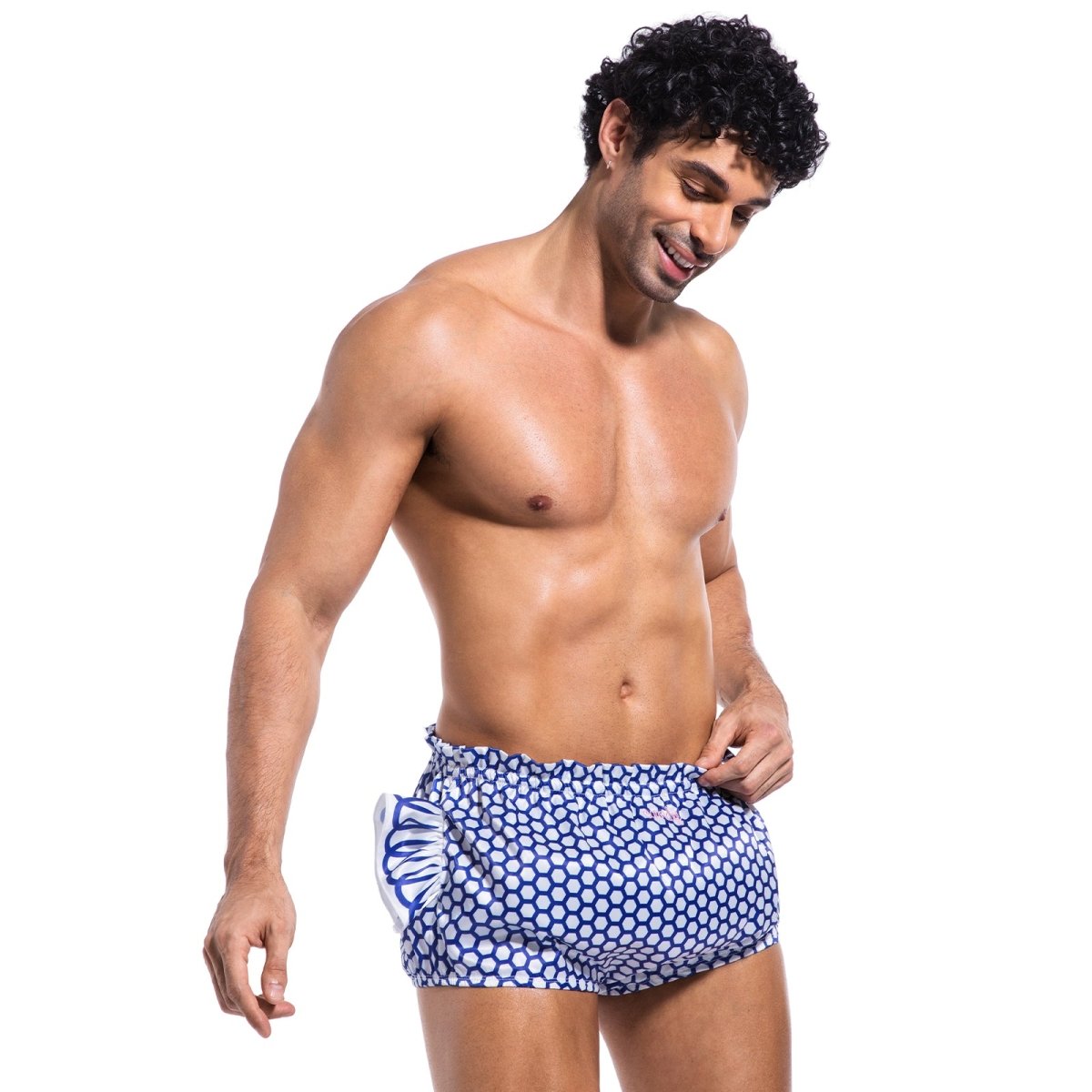 Landofgenie Men's Cartoon Shorts - Candy Blue - landofgenie