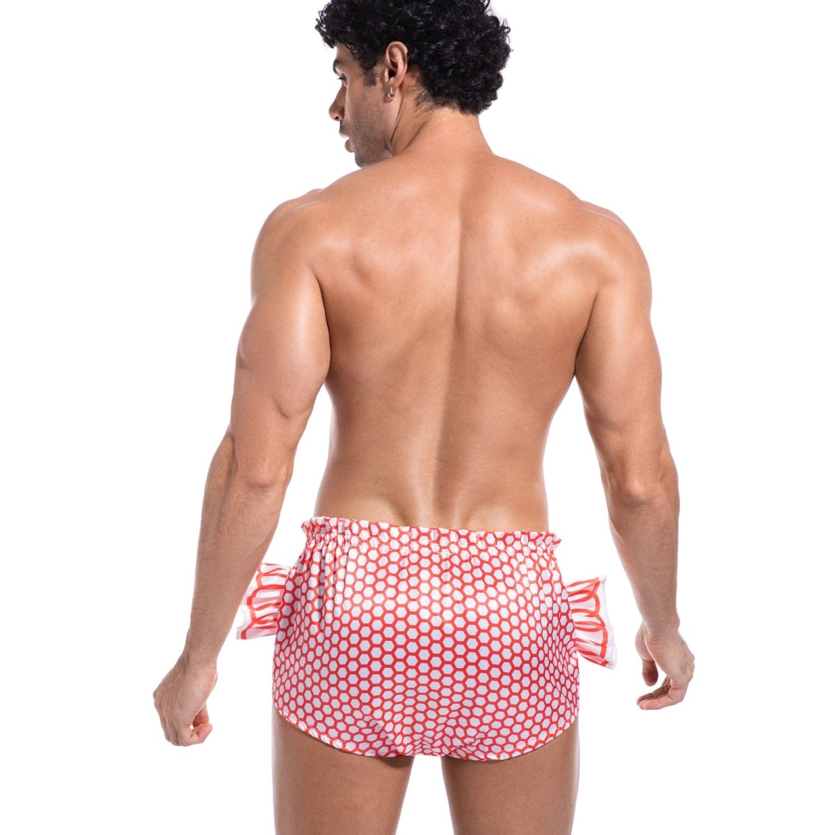 Landofgenie Men's Cartoon Shorts - Candy Red - landofgenie