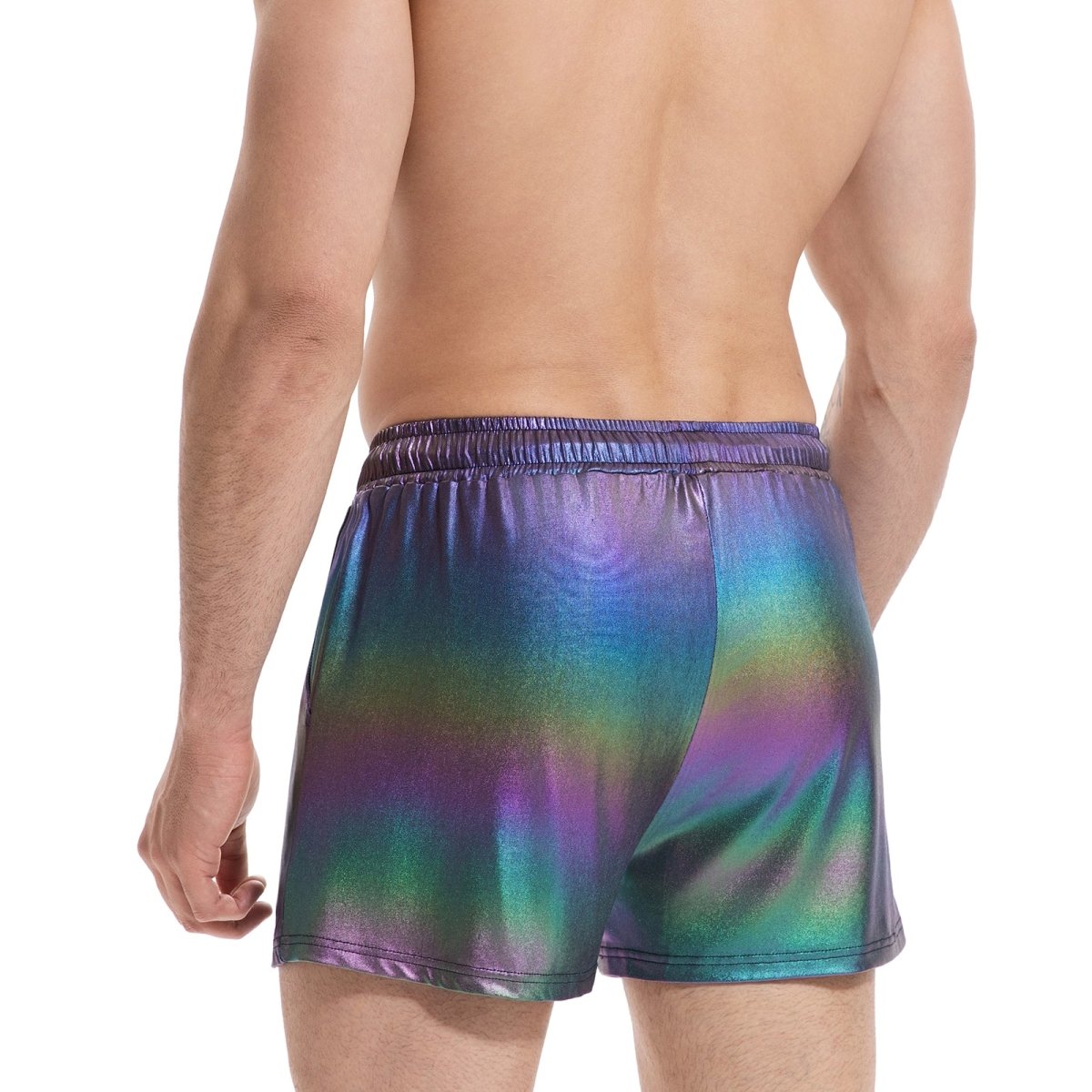 Landofgenie Mens Casual Drawstring Shorts - Black - landofgenie