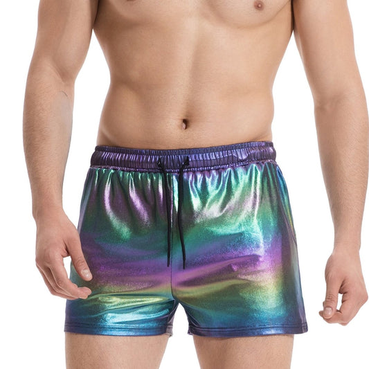 Landofgenie Mens Casual Drawstring Shorts - Black - landofgenie