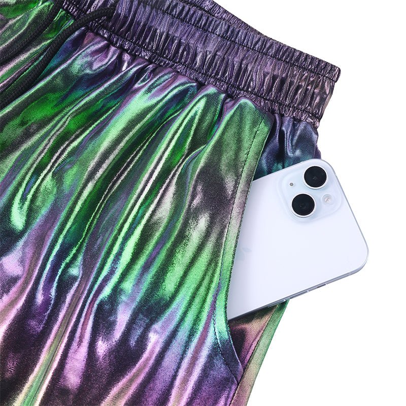 Landofgenie Mens Casual Drawstring Shorts - Black - landofgenie