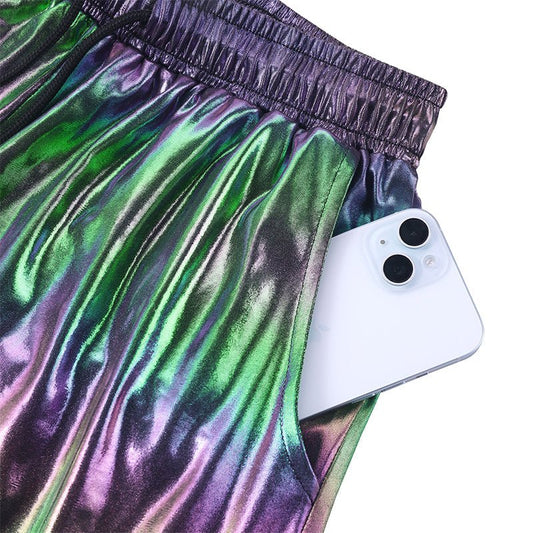 Landofgenie Mens Casual Drawstring Shorts - Black - landofgenie