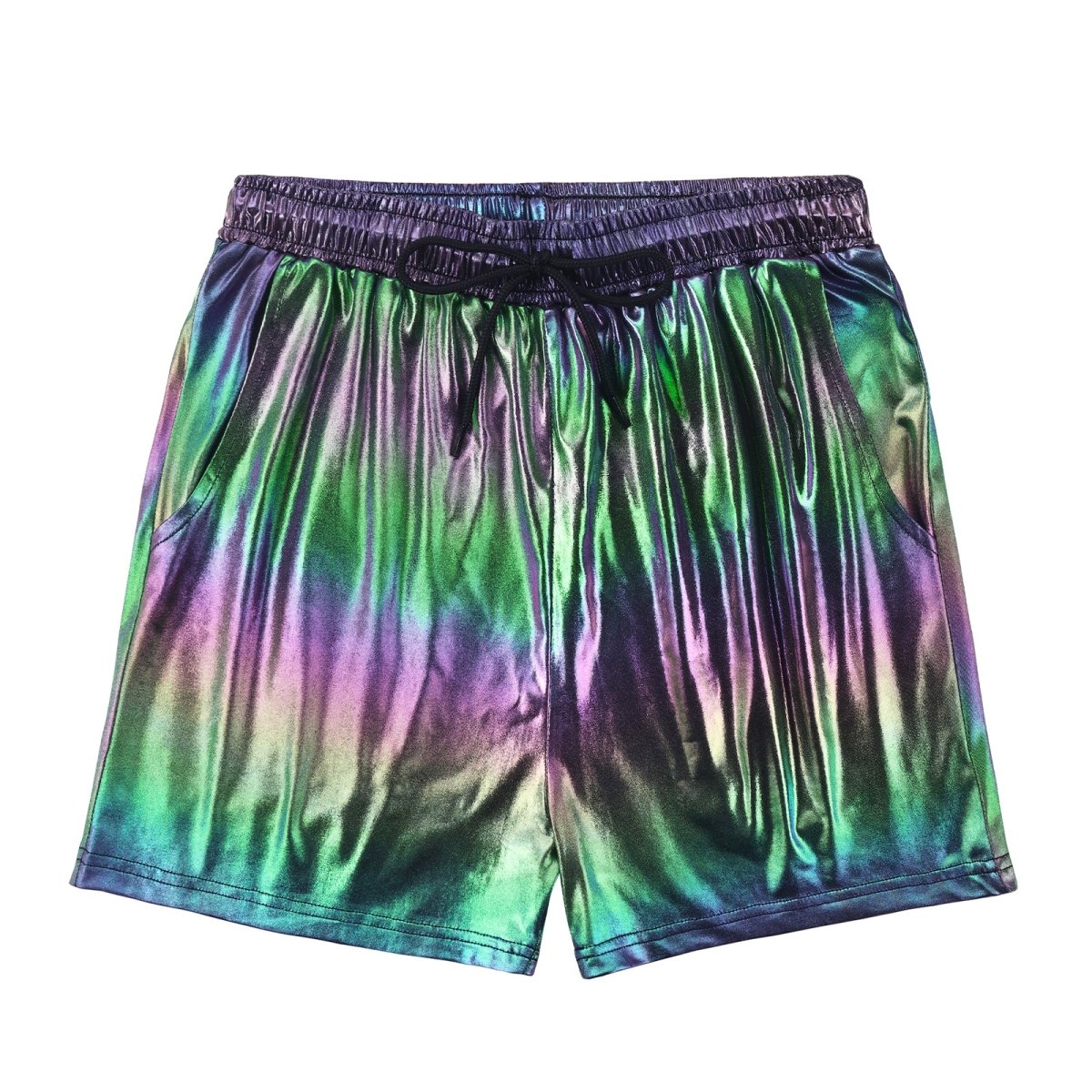 Landofgenie Mens Casual Drawstring Shorts - Black - landofgenie