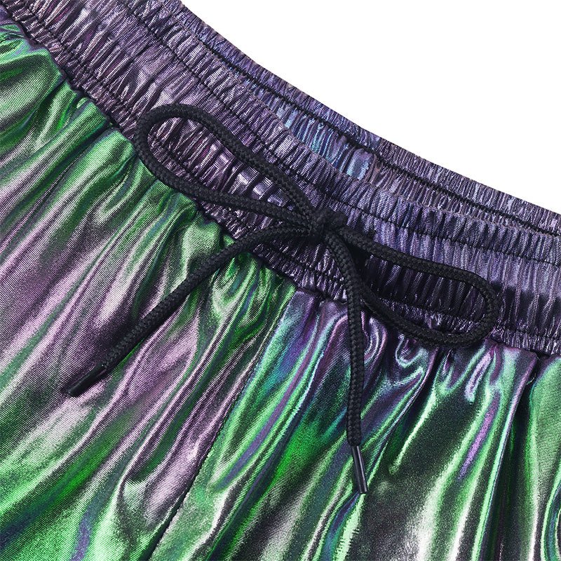 Landofgenie Mens Casual Drawstring Shorts - Black - landofgenie