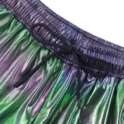 Landofgenie Mens Casual Drawstring Shorts - Black - landofgenie