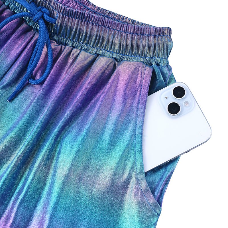 Landofgenie Mens Casual Drawstring Shorts - Navy - landofgenie