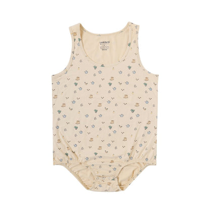 Landofgenie Mens Cotton Sleeveless Print Bodysuit - Country Yard - landofgenie