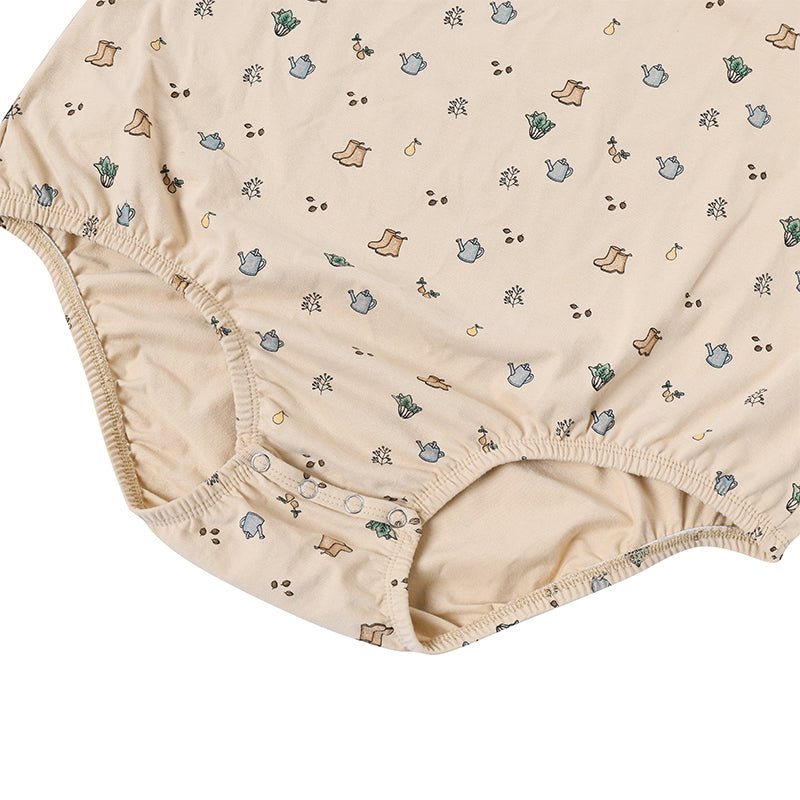 Landofgenie Mens Cotton Sleeveless Print Bodysuit - Country Yard - landofgenie