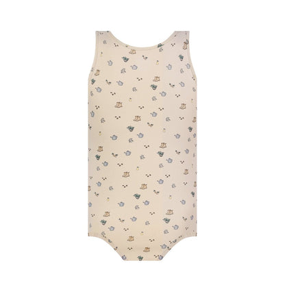Landofgenie Mens Cotton Sleeveless Print Bodysuit - Country Yard - landofgenie
