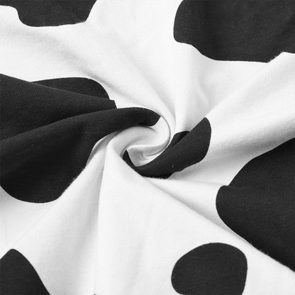 Landofgenie Mens Cotton Sleeveless Print Bodysuit - Cow - landofgenie