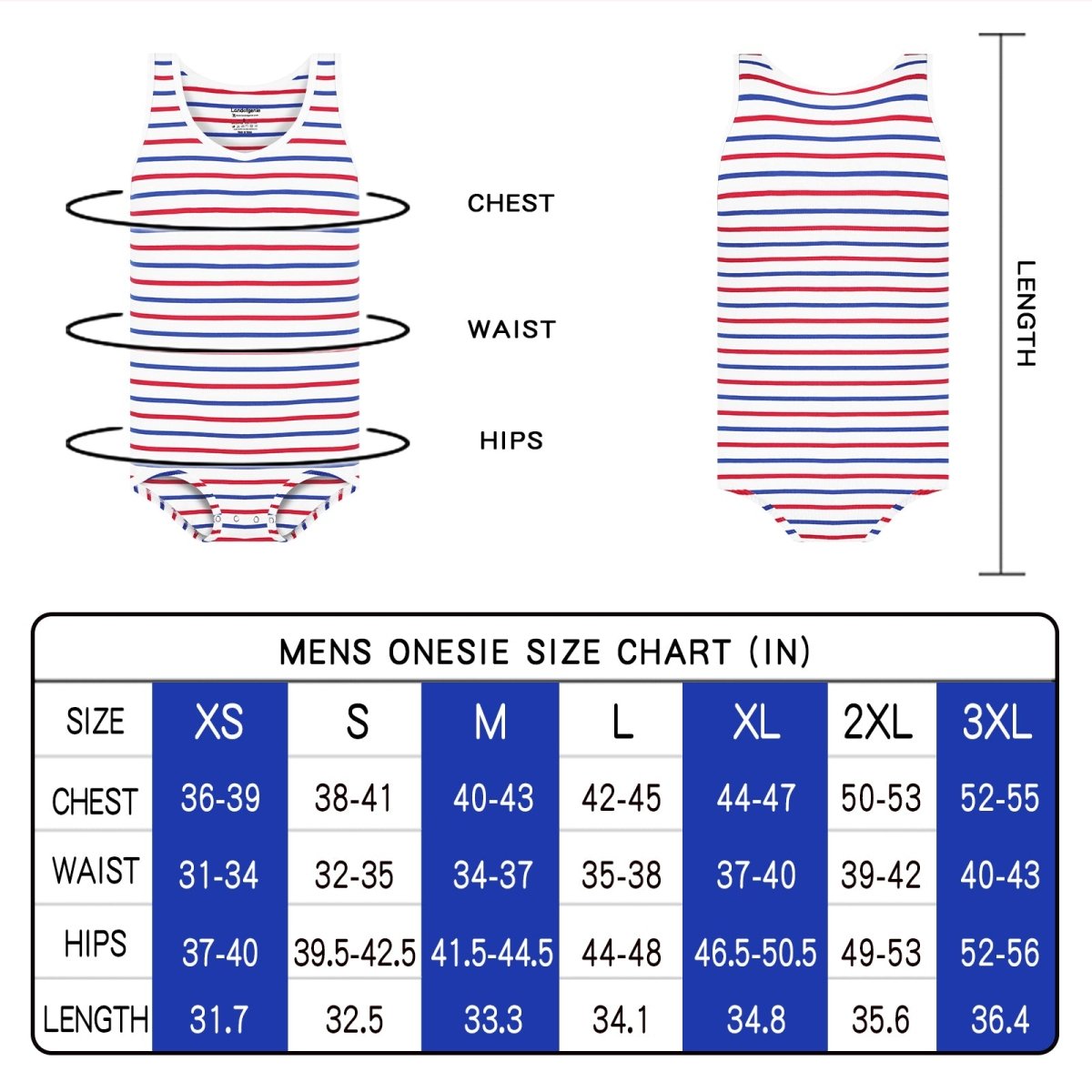 Landofgenie Mens Cotton Sleeveless Print Bodysuit - White - landofgenie