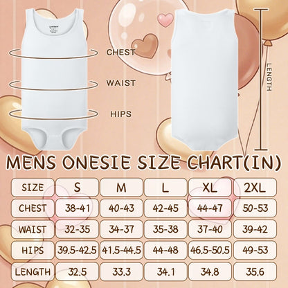 Landofgenie Mens Cotton Soft Ribbed Onesie - White - landofgenie