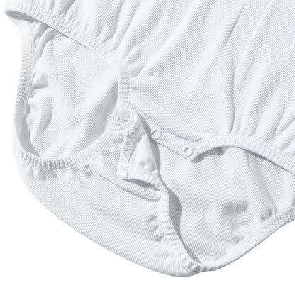 Landofgenie Mens Cotton Soft Ribbed Onesie - White - landofgenie