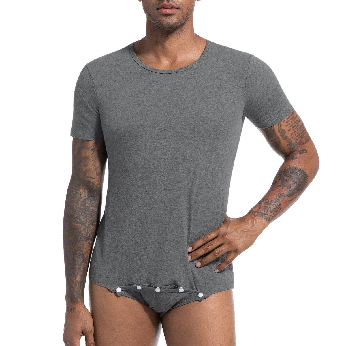 Landofgenie Mens jumpsuit - Grey - landofgenie