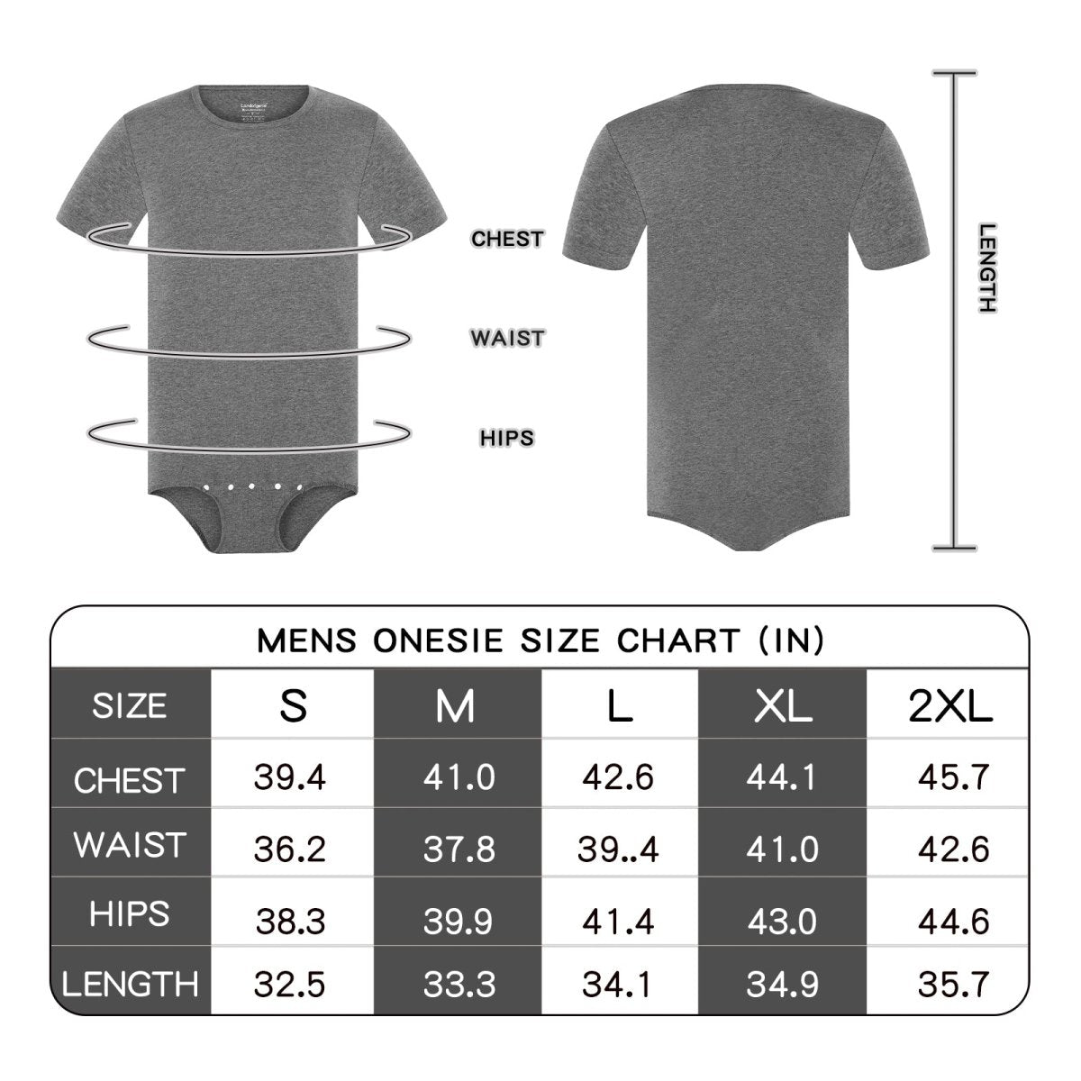 Landofgenie Mens jumpsuit - Grey - landofgenie