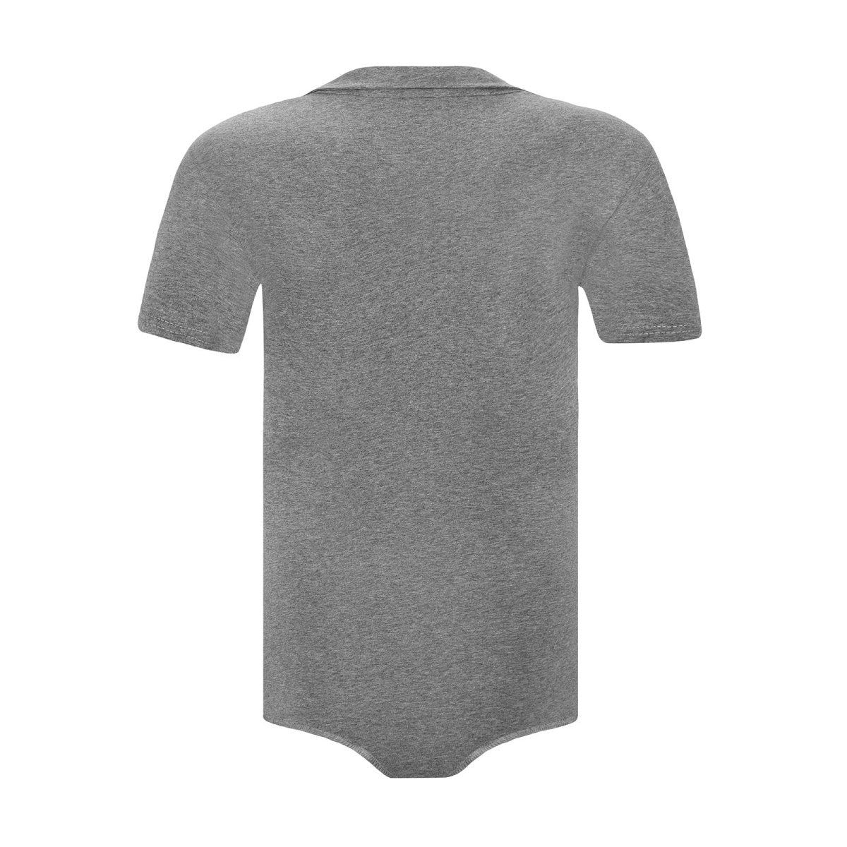 Landofgenie Mens Jumpsuit Polo Shirt Casual Style - Grey - landofgenie