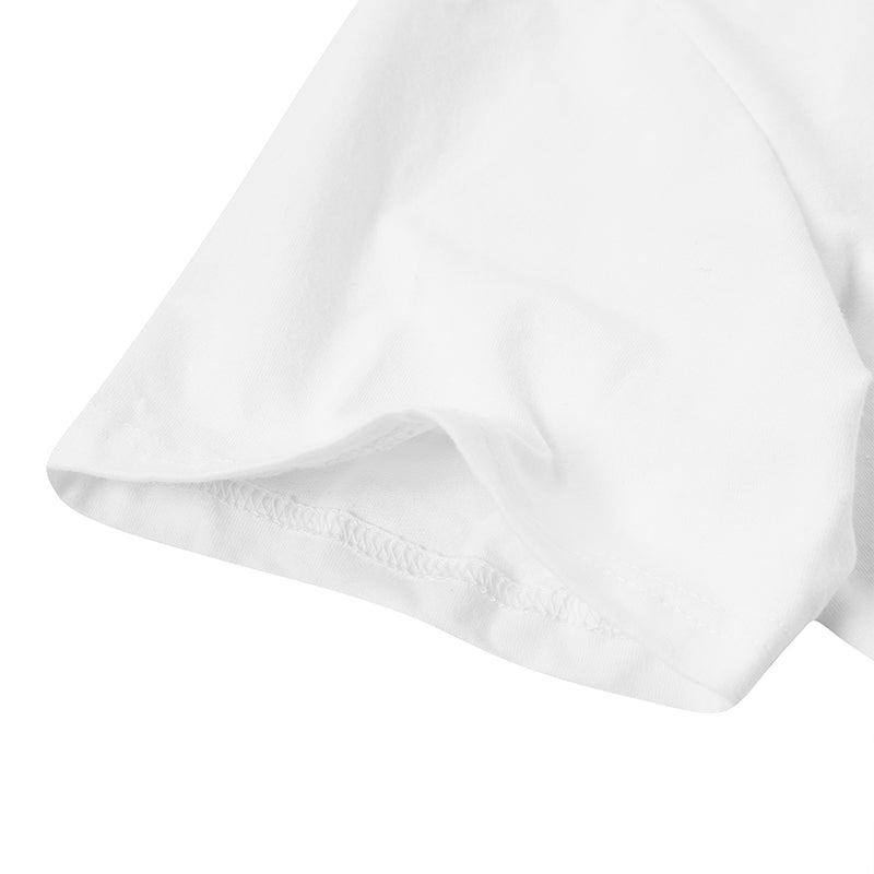 Landofgenie Mens Jumpsuit Polo Shirt Casual Style - White - landofgenie